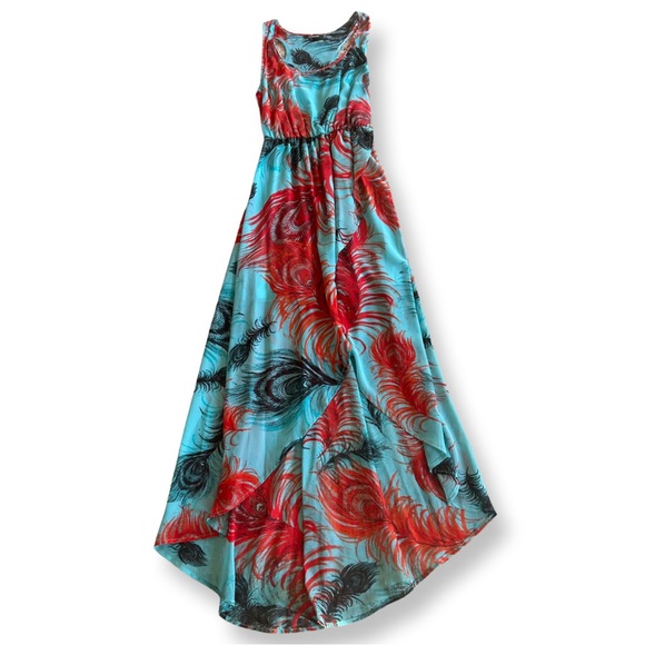 Feather Maxi Dress - Picture 4 of 5